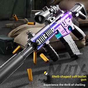 Simulación de <span class=keywords><strong>Rifle</strong></span> de asalto de acción de perno Manual M416 para pistola de juguete, <span class=keywords><strong>Rifle</strong></span> ametrallador de expulsión de bala suave para niños para jugar - Product Image 3