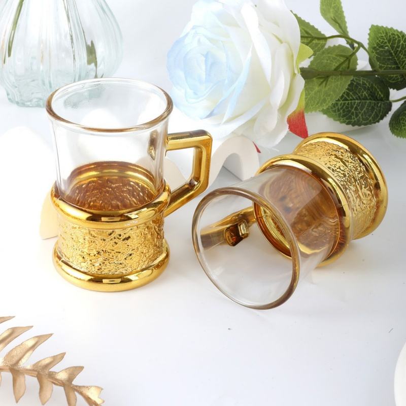 Style E : Ensemble de verres craquelés effet glace 75 ml