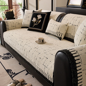 Sofa Cover Modern Stripe Pattern 90-140cm Washable Modular Sofa <b>Cushion</b> All Season Use - Product Image 4