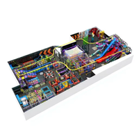 Parc de trampolines intérieur personnalisé de 2000 m² pour enfants et adultes, équipement de trampolines, jeux interactifs, grands toboggans