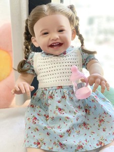 ตุ๊กตาเด็กเกิดใหม่ แมดดี้ รีบอร์น ขนาด 20/24 นิ้ว ยี่ห้อ Jamaican Mony Maddison รุ่น Arquipa Cat Smiling Toddlers Evelyn Money Cotton - Product Image 2