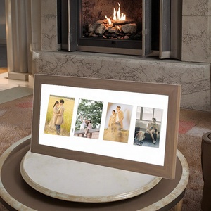 Décoration de la maison Art Vintage Deux Trois Quatre Cinq Photos Collage <span class=keywords><strong>Cadre</strong></span> Cadres En Bois Naturel Affichage 4x6 Photos - Product Image 2