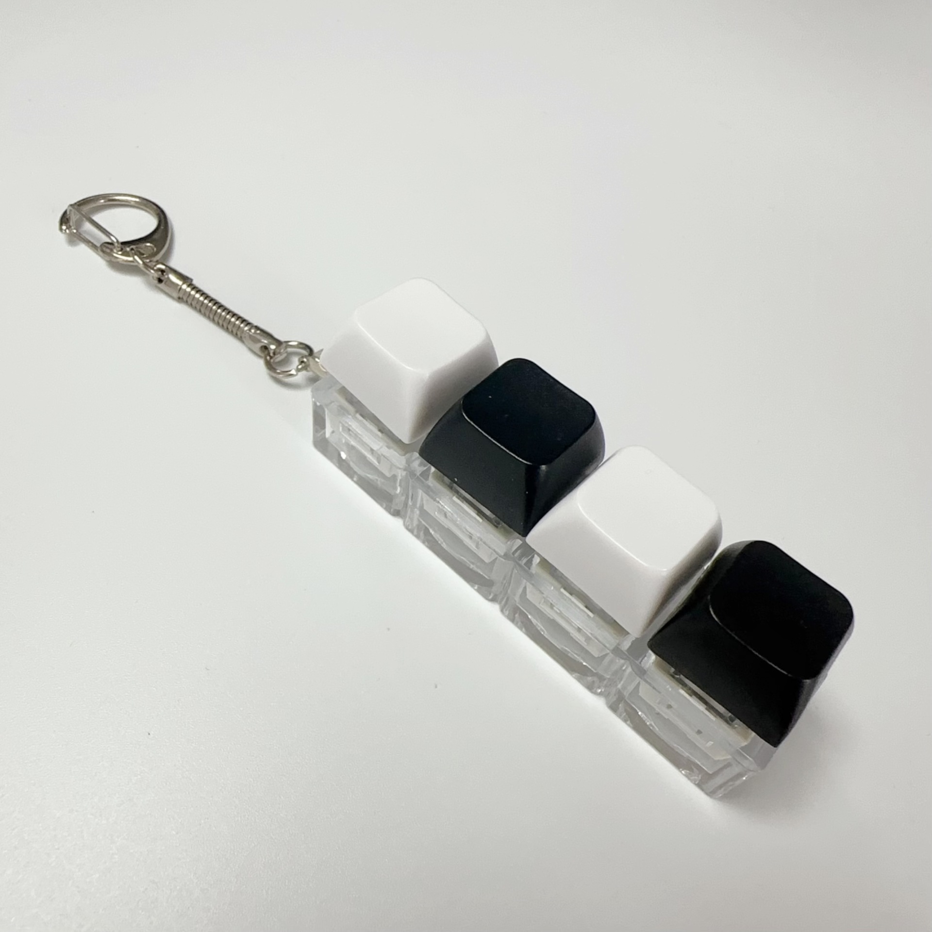 Four key transparent shell-white black