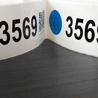 Etiquetas Numeradas Ecológicas Premium, Color CMYK, Formas Personalizadas, Diseño Autoadhesivo Impermeable para Clasificación en Transmisiones en Vivo