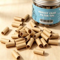 Embout de cigarette jetable en plastique classique Hermit Crab pour filtre à cigarettes, style rond simple, accessoire