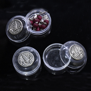 Kotak Logam Plastik Fatima 2*3.5cm Kotak Mini Rosario Kosong Dengan Lembaran Logam Kotak Hadiah Kalung - Product Image 5