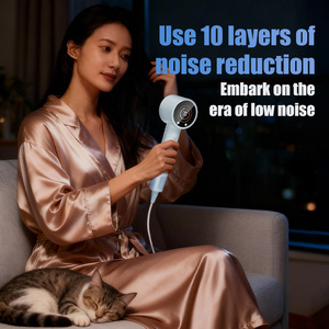 مجفف شعر محمول صغير الحجم عالي السرعة باللون الأبيض، أداة احترافية لتمليس الشعر، مجفف شعر متنقل لصالونات التجميل - Product Image 3