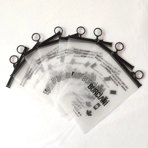 promotional pvc recycle eco-friendly plastic with customized logo waterproof packing zipper ziplock bag
