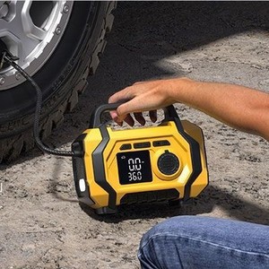 All-in-One công suất lớn 10A đỉnh hiện tại ngân hàng điện xe khẩn cấp nhảy khởi động lửa khởi động màn hình kỹ thuật số 80W Đầu Ra Màu Vàng - Product Image 2