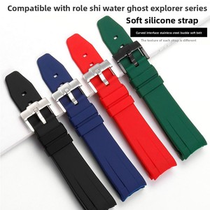 Per <span class=keywords><strong>Rolex</strong></span> Submariner 20mm arco cinturino in Silicone <span class=keywords><strong>accessori</strong></span> per orologio impermeabile per Submariner Explorer - Product Image 6
