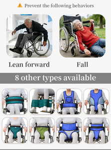Sabuk Bantuan Pasien Medis Sabuk Pengaman Kursi Roda Tali Pengaman Kursi Roda Rompi Tali Rumah Sakit untuk Pencegahan Jatuh Lansia - Product Image 4