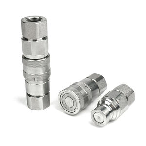 FF 1/2 BSP NPT ISO16028 フラットフェイス油圧クイックコネクトカプラー/農業産業用継手 - Product Image 2