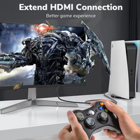 Câble d'extension HDMI2.1 coaxial à paire torsadée 8K 60Hz, 4K120Hz 48Gbps, transmission vidéo 3D HDR, mâle-femelle, PS5, PC, lecteur DVD