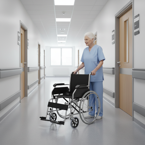 Cadeira de Rodas Manual Leve Padrão CA902 para Uso Externo, Design Ergonômico Confortável, Suprimentos para Terapia de Reabilitação, Preço - Product Image 5