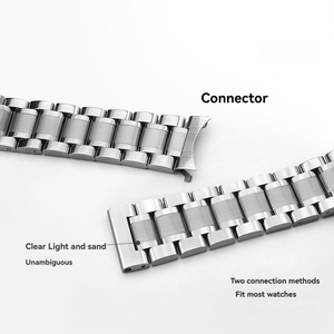 12mm-24mm Fashion Metal Watch <span class=keywords><strong>Band</strong></span> cinque Bead per <span class=keywords><strong>Huawei</strong></span> per Samsung orologi uomini donne orologio da polso solido cinturino - Product Image 4