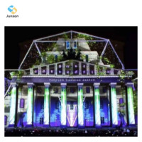 Projection d'éclairage immersif 3D pour la maison |   Projecteur laser interactif de 10 000 lumens pour affichage architectural et extérieur