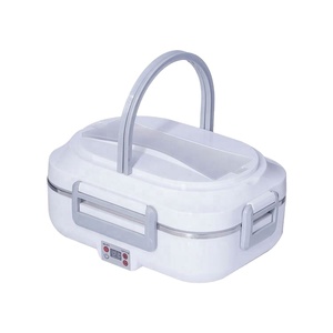 Food Container Food Warm Heated Lunchbox with Handle Design Stainless Steel New Electric Storage Boxes & Bins Plastic Square 50W