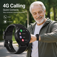 Jam Tangan Pintar 4G Layar Sentuh Penuh GPS Tracker Pemantau Kesehatan Smartwatch Olahraga Mendukung Kartu SIM Panggilan Telepon Jam Tangan Pintar untuk Grosir Kustom