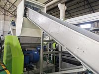 Machine à laver en plastique pour déchets PP LDPE HDPE machine de lavage et de séchage en plastique machine de lavage de réservoir en plastique sale