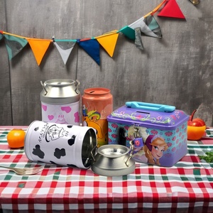 カスタムラウンド貯金缶貯金箱金属缶コイン銀行 - Product Image 1