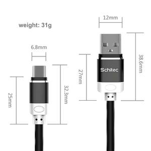 สายชาร์จ USB ของผู้ผลิต สายเคเบิลหุ้มโลหะ TPU แบบ Micro Type C สำหรับโทรศัพท์และ iPad - Product Image 6