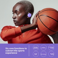 Écouteurs portables de type carte à brancher, étanches IPX5, avec chipset Jerry, maintien sécurisé, pour sports de plein air, avec crochet d'oreille