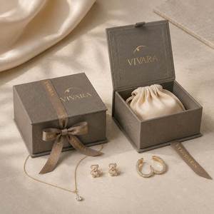 Confezione Personalizzata per Gioielli a Forma di Libro, Scatola Rigida in Cartone, Confezione Regalo in Carta, Scatola per Gioielli con Nastro, Boîte Bijou En Lin - Product Image 1