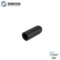 Ecson Manchon de protection en caoutchouc noir 4 mm pour connecteur PE droit, moulé par injection plastique, pour usage domestique, type bouchon en caoutchouc et plastique