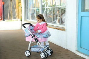 Bambola carrozzina con grandi ruote a basso prezzo produttore OEM ODM carrozza gioco <span class=keywords><strong>giocattolo</strong></span> carrozza <span class=keywords><strong>giocattolo</strong></span> <span class=keywords><strong>giocattolo</strong></span> bambino bambola passeggino - Product Image 3