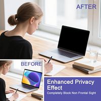 Filtre de confidentialité LX Tech Soft PET Grade AAA, protection 360° anti-espion, épaisseur 0,25 mm, 14,2 pouces, MacBook Pro (2021-2025 M1/M2/M4)