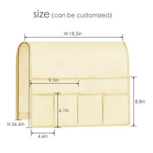 Bolsas de almacenamiento de Color personalizadas, organizador colgante para sofá, <span class=keywords><strong>cama</strong></span> de pared, escritorio, de bolsillo - Product Image 3