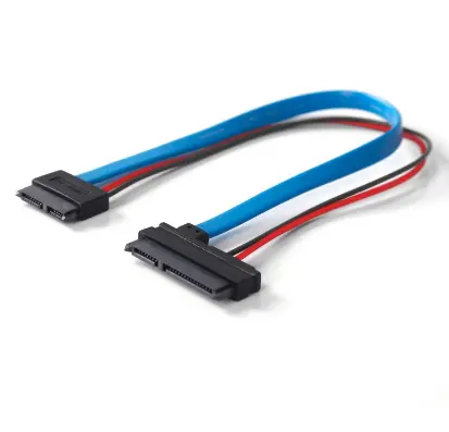 SATA 5V кабель серии <span class=keywords><strong>ATA</strong></span> 22Pin 7 + 15 к slim SATA 13Pin 7 + 6 F/F конвертер разъема 30 см