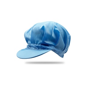 Casquette antistatique personnalisée en polyester pour la sécurité électronique, avec bande rayée, pour usage industriel - Product Image 3