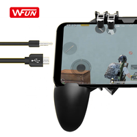 Pengontrol PUBG AK66 Enam Jari, Gamepad untuk PUBG Free Fire, Tombol Joystick Gamepad dengan Trigger L1 R1