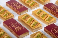 Ensemble de boîtes de présentation carrées pour sucreries Emballage de biscuits personnalisé et durable Boîte de baklava vide vente en gros