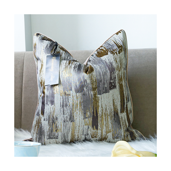 Charming Luxury Style Cushion Cases Silk Stain Throw Pillow Covers Decorative Pillows for Couch Living Room Bedroom 45x45cm