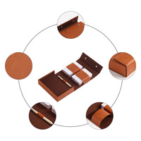 Pochette de rangement solide en cuir PU très vendue pour cartes à jouer et étui portable pour dés de jeu de société