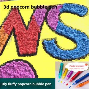 3D الطباعة فقاعة القلم رسم اللعب الفشار القطن القلم ديي تأثير التوسع عبر الحدود للأطفال مواد الطين الصلصال - Product Image 2