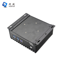 Fanless Mini Pc Intel 5205U DDR4 SATA M.2 HD VGA LAN COM PS2 WiFi WIN10 11 Ubuntu VESA Desktop Industrial Mini Pc