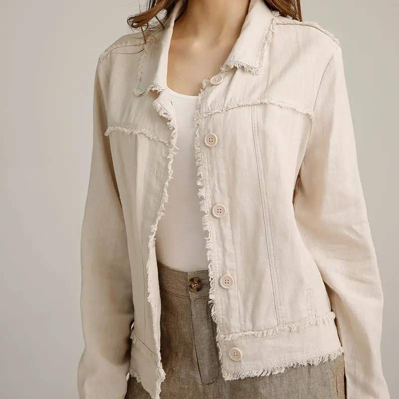 beige Short korean style autumn women's coat 2022 wholesale fashionable woman coats and jackets