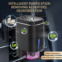 Diffuseur de parfum intelligent portable rechargeable pour voiture, capacité de 200 mAh, 10 ml, avec huile essentielle pour rafraîchisseur d'air de voiture