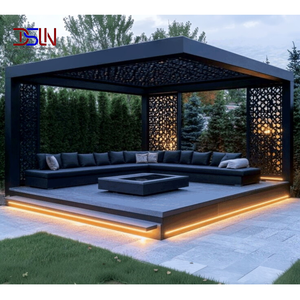 Moderna Terraza de Cristal <span class=keywords><strong>Panorámica</strong></span> con Estructura de Aluminio y Techo Retráctil Inteligente para Exteriores Residenciales, Pabellón, Balcón, Jardín - Product Image 4