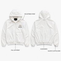 Fabricant de vestes coupe-vent à capuche en nylon léger, entièrement zippées, avec broderie personnalisée OEM, style streetwear actif, faible MOQ, sur commande