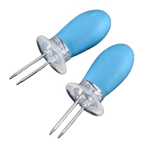 Porte-épis de maïs en acier inoxydable - Fourchettes à maïs pour barbecue, gadgets de cuisine créatifs pour griller et dîner - Product Image 4