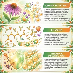 Gotas Inmunoestimulantes para Mascotas OEM, Suplemento Líquido Antioxidante <span class=keywords><strong>de</strong></span> Equinácea para Perros y Gatos, Apoyo Inmunitario Diario, 60 ml - Product Image 3