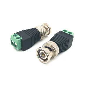 Coaxial CAT5 vers CCTV caméra coaxiale BNC prise mâle adaptateur de connecteur Balun à vis vidéo