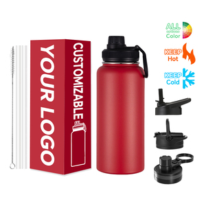 Meilleure bouteille d'eau en acier inoxydable à double paroi isolée sous vide avec affichage LED de la température, couvercle anti-fuite pour le sport, gobelet premium - Product Image 1