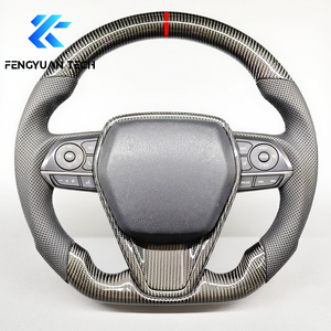 Volante Personalizado de Cuero y Fibra de Carbono para Toyota <span class=keywords><strong>Corolla</strong></span> Camry 8th Se Levin Avalon <span class=keywords><strong>Cross</strong></span> 2018 2019 2020 <span class=keywords><strong>2021</strong></span> 2022 2023 2024 - Product Image 1
