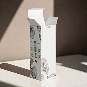Custom Logo Luxury Skin Care Paper Box | White Small Packaging for Perfume Serum Bottles - Product Image 2