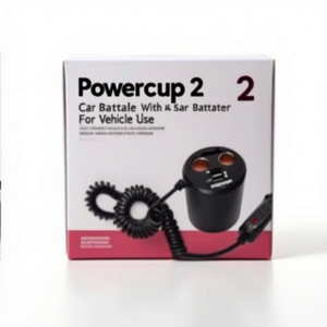 Chargeur de voiture Powercup 2 avec port USB et testeur de batterie pour utilisation en véhicule - Product Image 2